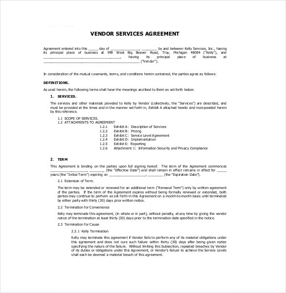 vendor-service-agreement-template