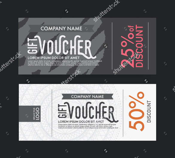 modern vector gift voucher template