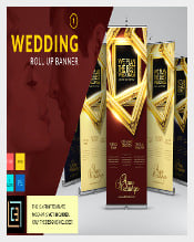Rollup Wedding Banner Template Download