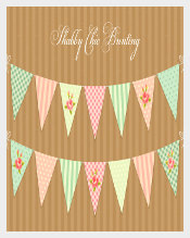 Shabby Bridal Shower Template Download