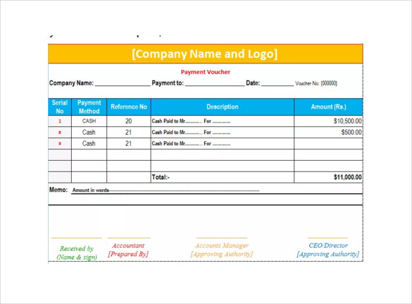 Payment Voucher Template 17 Printable PDF Word Documents Download