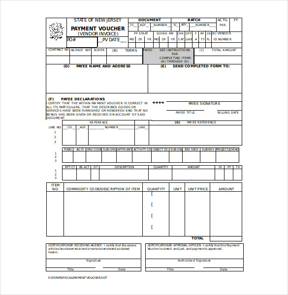 Payment Voucher Template - 17+ Printable PDF, Word Documents Download