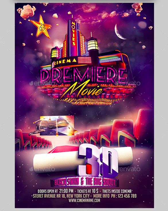 20+ Movie Night Flyer Templates- Ai, PSD, Word