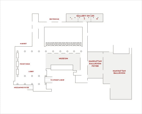 lobby level floor plan free pdf format template