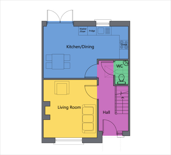 draw floor plan on microsoft office