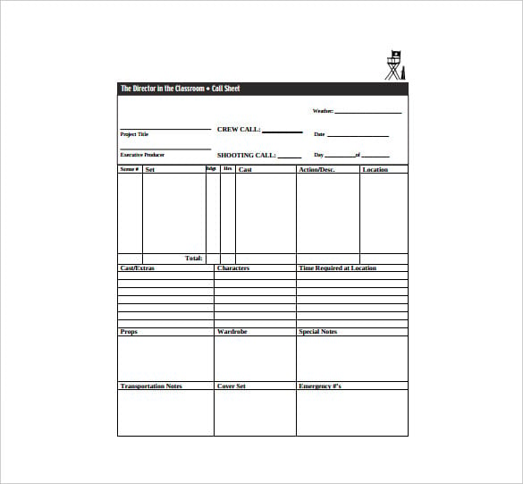 director-in-the-classroom-call-sheet-example-free-download