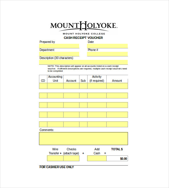 11 cash voucher templates sample word excel templates