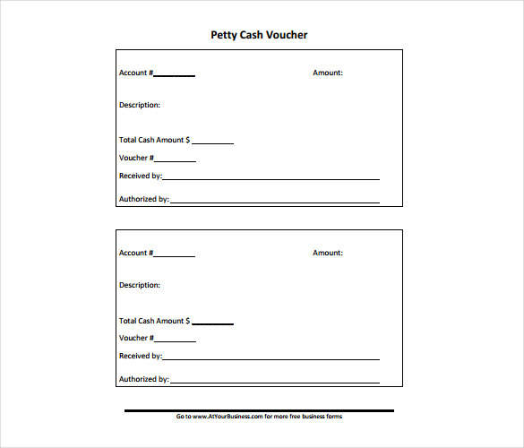 Petty Cash Voucher Template Excel