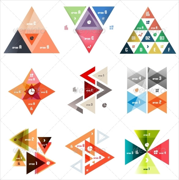 infographic triangle sample banner template