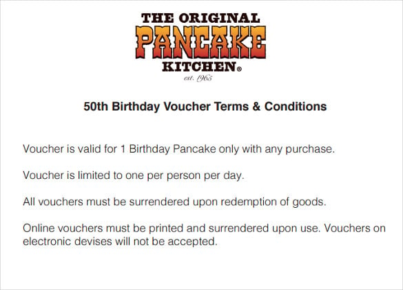 birthday voucher terms conditions download