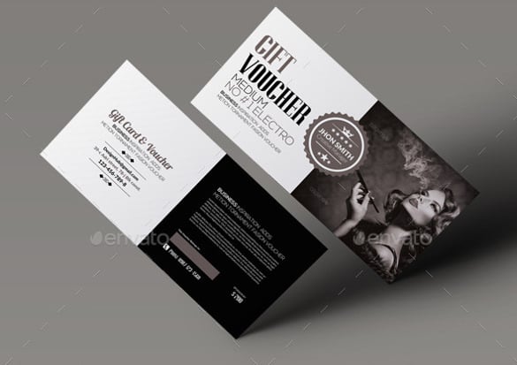 multi use business gift voucher template download