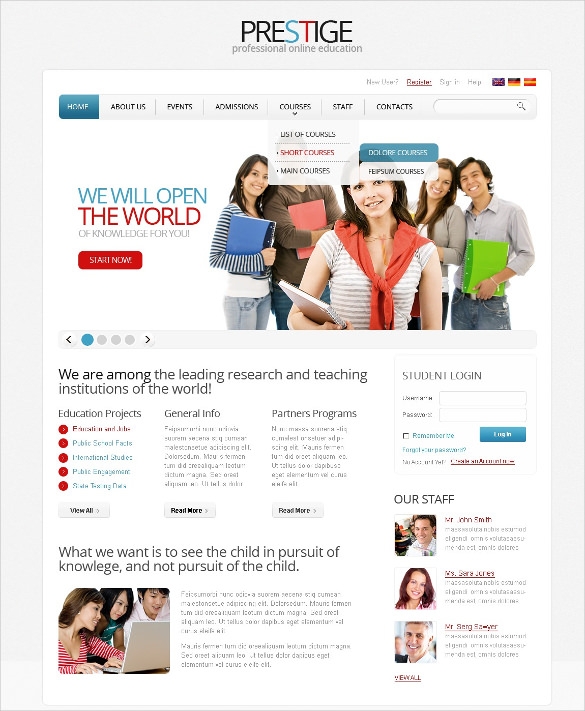 35+ College Website Themes & Templates | Free & Premium Templates