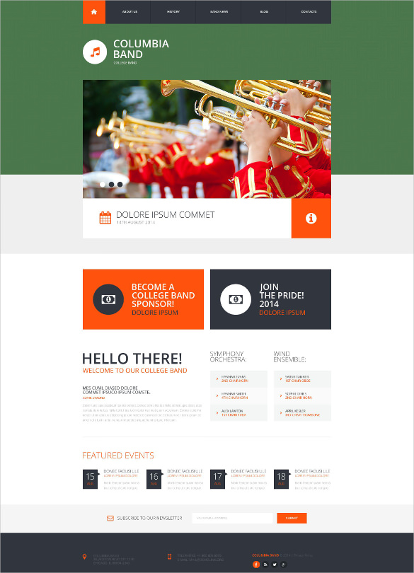 41 college website themes templates free premium templates college template