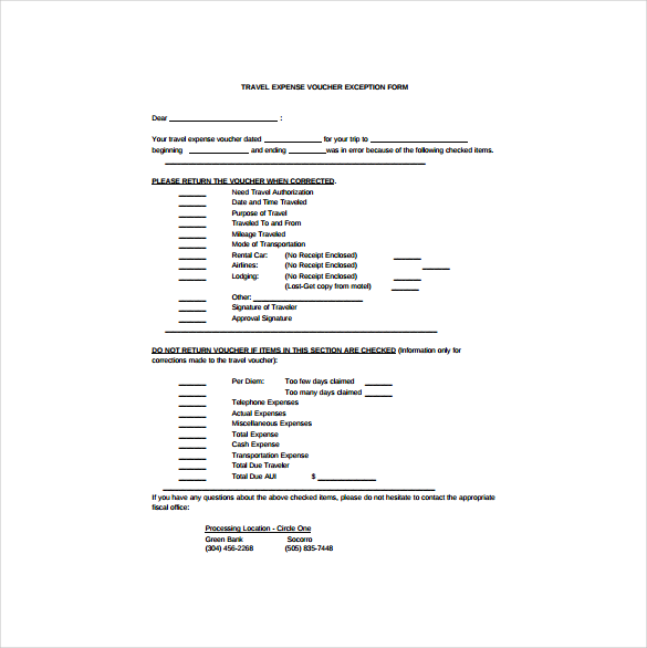 expense voucher of travel free pdf template download