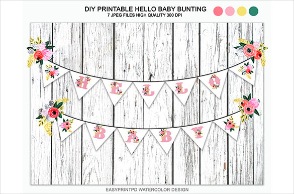 papermaking baby shower banner sample template