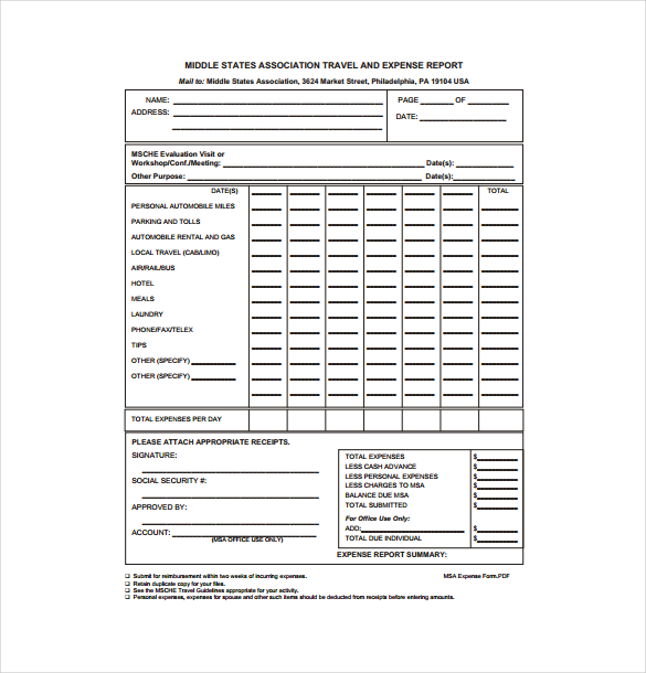 16 Expense Voucher Templates Word Pdf Excel Psd 8275