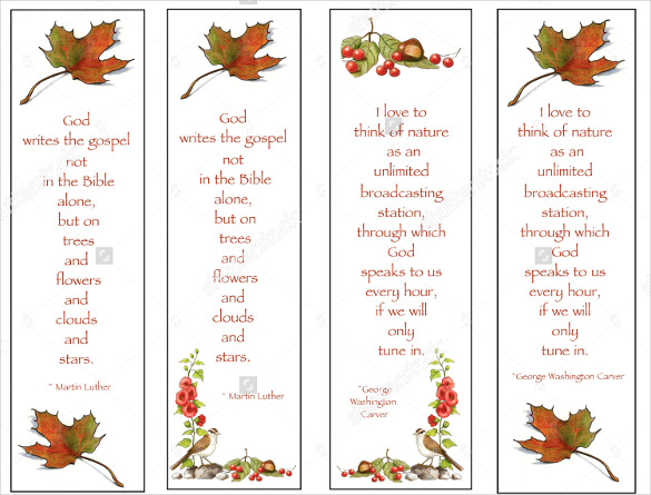 PRINTABLE Bookmark Packaging Downloadable PDF (Instant Download) 