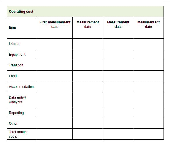 project report inventory template document download