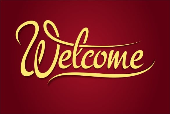 decorative welcome sample banner template