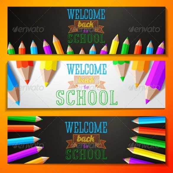 welcome school sample banner template