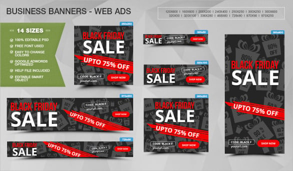 business banner ad sample template