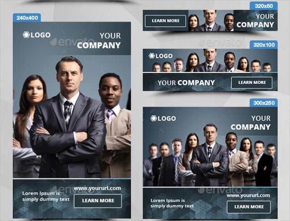 corporate sample banner ad template