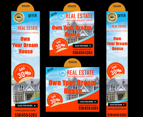 real estate banner ad sample template
