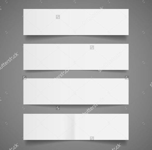 blank white color bookmark template