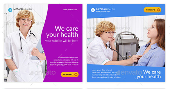 health banner ad sample template