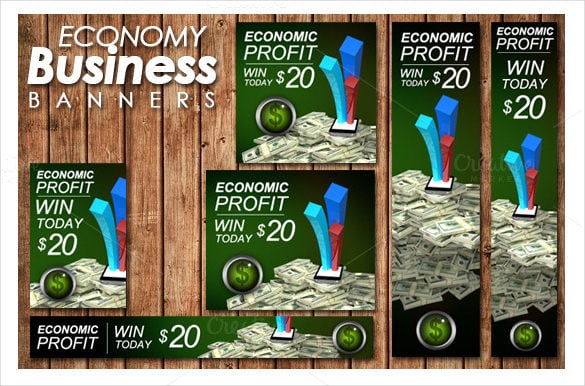 economy sample banner ad template