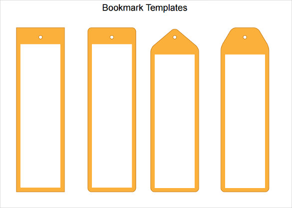 printable blank bookmark template pdf format download