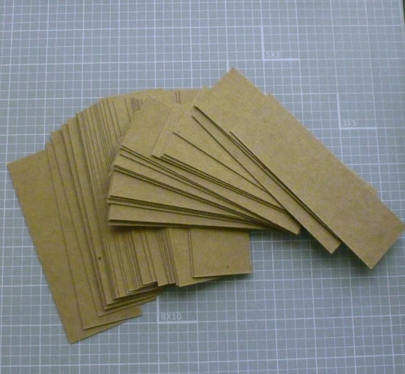 25 kraft blank bookmark templates
