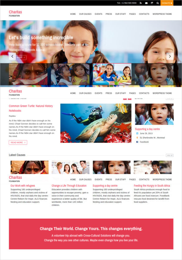 charitas foundation html template