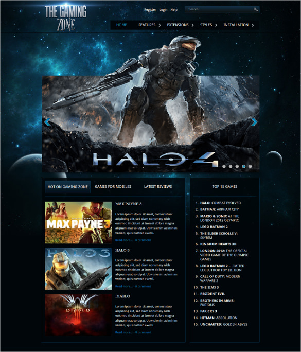 32+ Gaming Joomla Themes & Templates