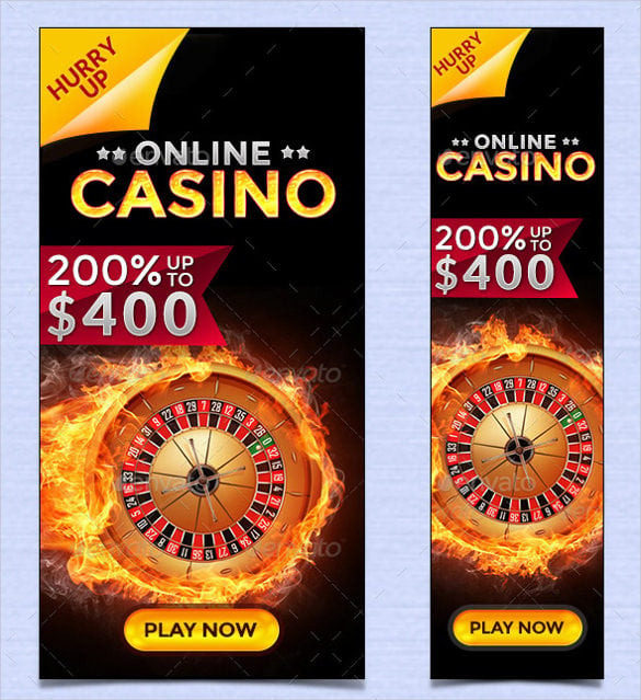 casino sample banner design template