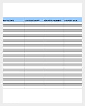 Software Inventory Summary Report Template