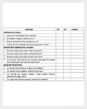 Inventory Audit Checklist Document