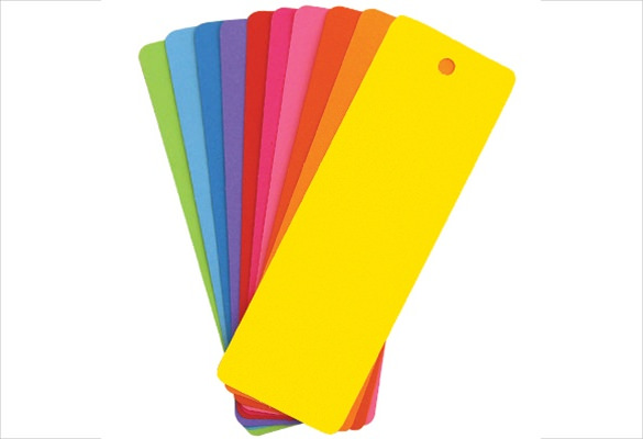 colorful blank bookmark templates