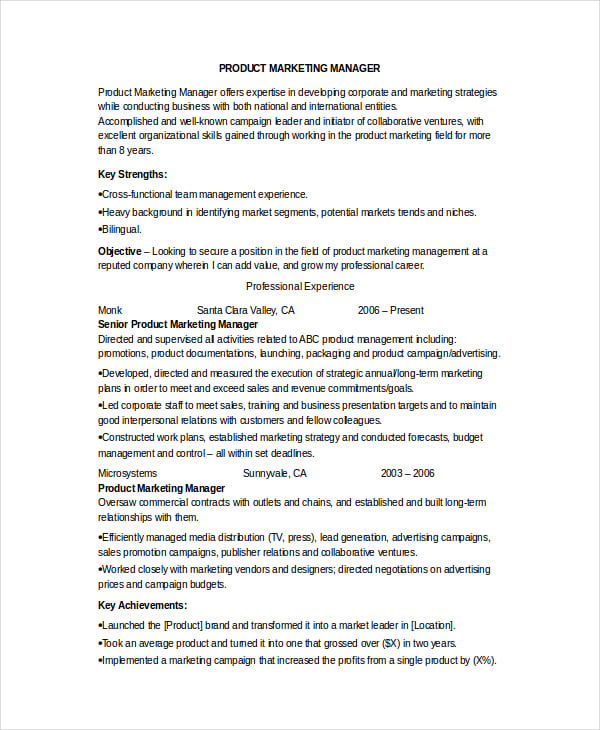 marketing coordinator resume template