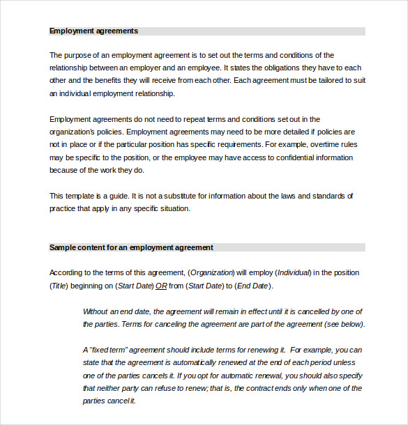 employement-hr-agreement-template