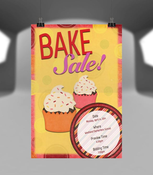 personalized bake sale flyer