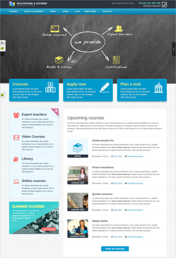 41+ College Website Themes & Templates | Free & Premium Templates