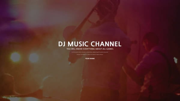 free dj youtube channel template