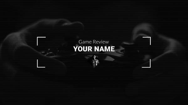 free youtube channel art game review template