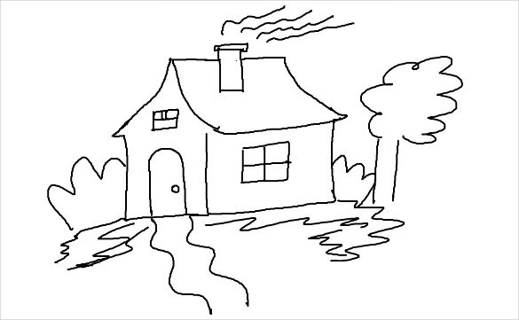 Simple Scenery Drawing For Class 4 - See more ideas about drawing