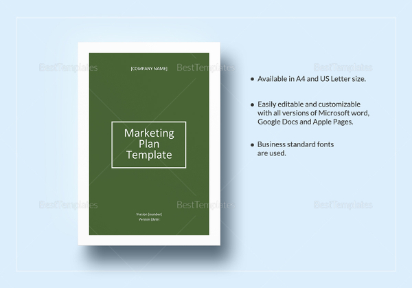 marketing plan template