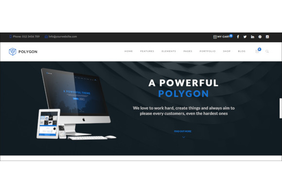 polygon powerful multipurpose html5 website template