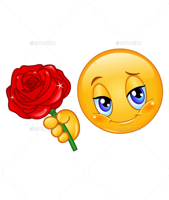 rose flower emoji for iphone