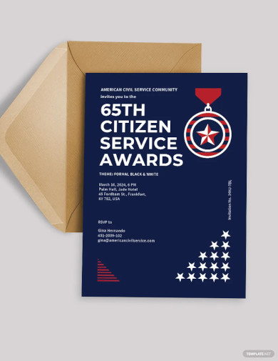 service award invitation template
