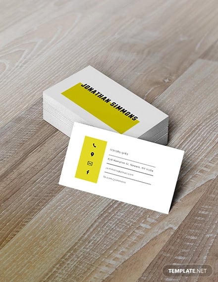business card pdf download